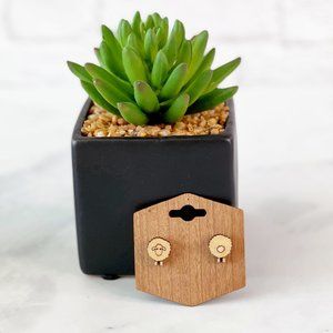 Laser cut adorable sheep stud earrings